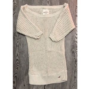 Off the shoulder knitted Holister sweater